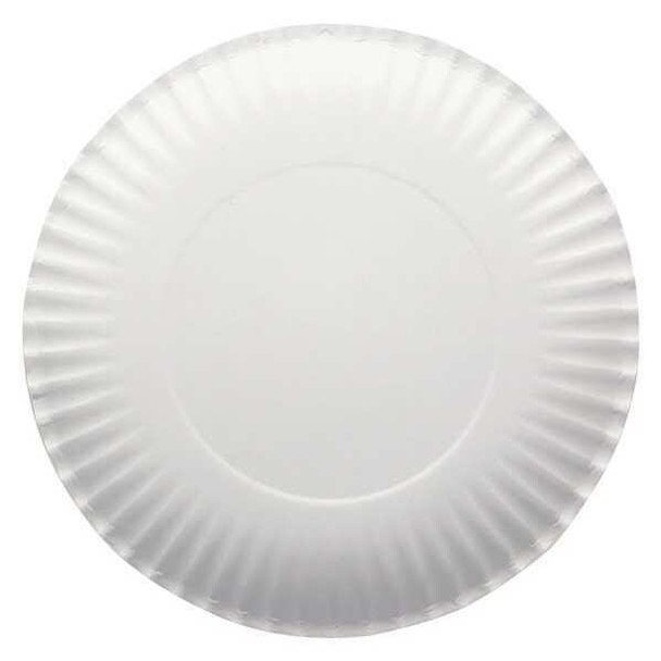 Manufacturer Varies Paper, Plate, Round, 9", White, PK1000 13109