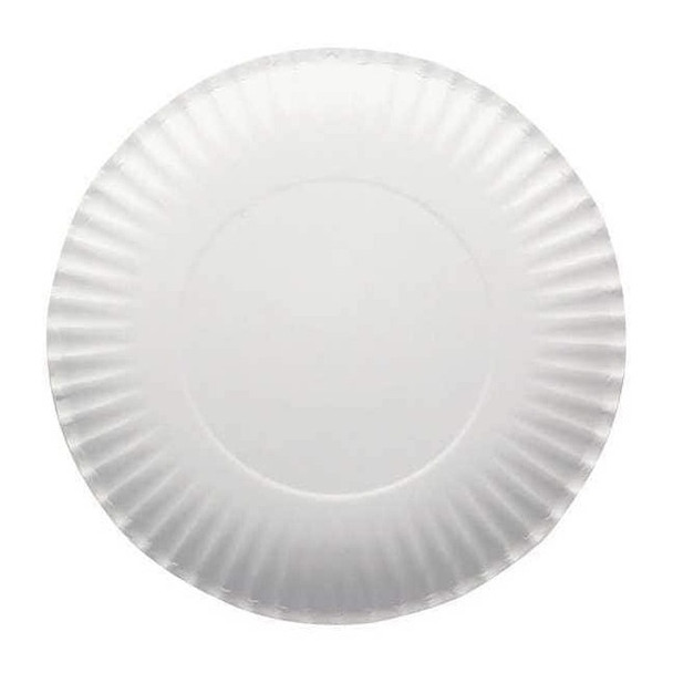 Manufacturer Varies Disposable Paper Plate,9 in,White,PK1000 13109