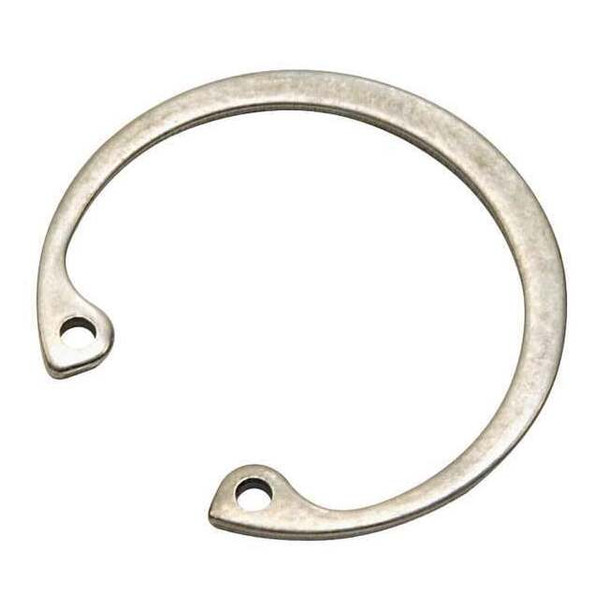 Internal Retaining Ring, Stainless Steel, Plain Finish, 2 in Bore Dia.