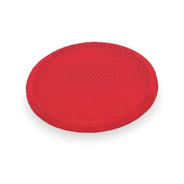Grote Reflector, Stick-On, Red, Round, Dia 3 In 40052