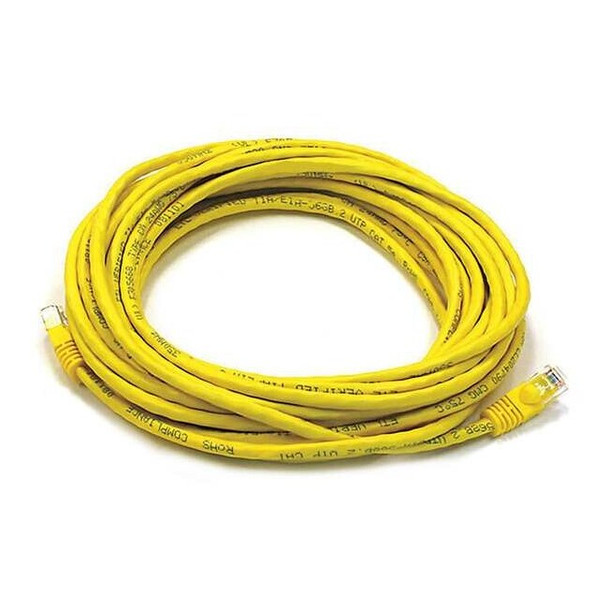 Monoprice Patch Cord,Cat 5e,Booted,Yellow,25 ft. 2154