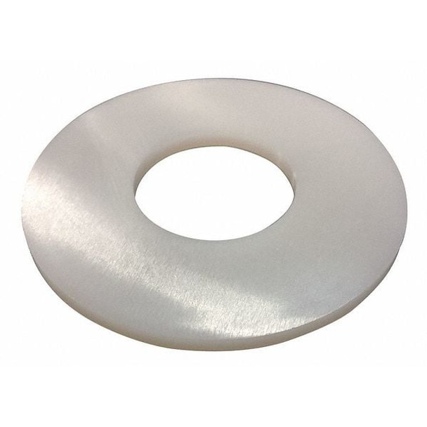 Flat Washer, For Screw Size 1/4" ,Nylon Plain Finish, 40 PK