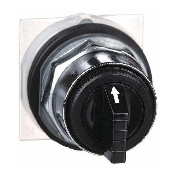 Schneider Electric ShortHandleSelectorSwitch,Blk,3Pos,30mm 9001KS52B
