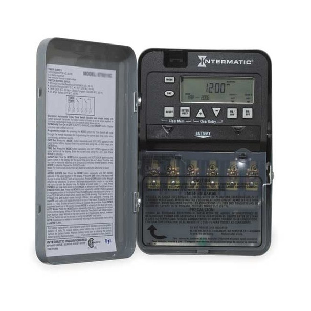 Intermatic Electronic Timer, Gray, Metal ET1725C