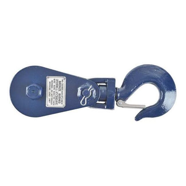 Snatch Block, Wire Rope, 1/2 in Max Cable Size, 8,000 lb Max Load, Painted