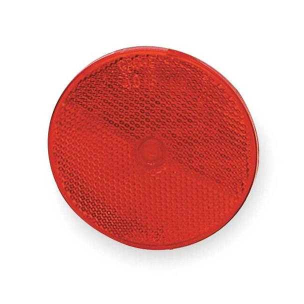Grote Reflector,Screw Mount,Red,Dia 2 1/2 In 40092