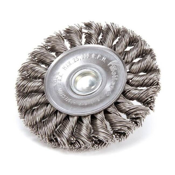 Weiler Wire Whel Wire Brush, Stem, 3-1/4", 0.020 " 94036