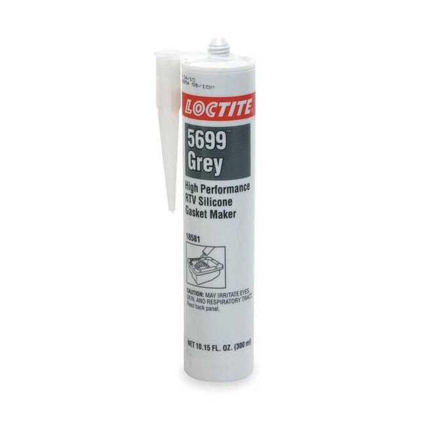 Oil and Water-Resistant, Noncorrosive RTV Gasket Maker, 300 mL, Gray
