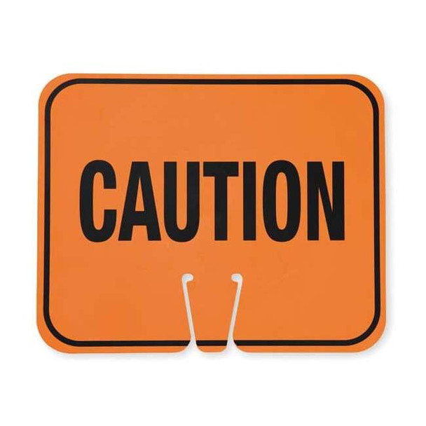 Traffic Cone Sign, 10 1/2 in H, 12 3/4 in W, 03-550-C