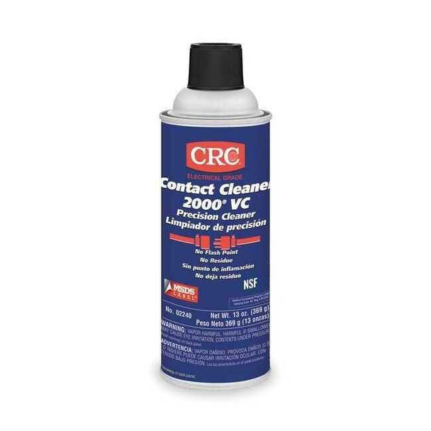 Crc Contact Cleaner, Aerosol Spray Can, 13 oz, Liquid 02240