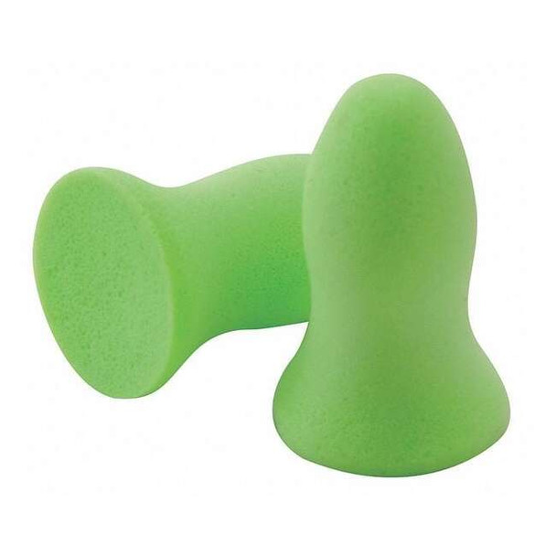 Meteors(R) Disposable Foam Ear Plugs, Bell Shape, 33 dB, Green, 200 PK
