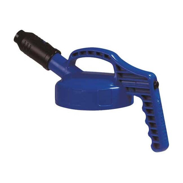 Oil Safe Stumpy Spout Lid,w/1 In Outlet,Blue 100502