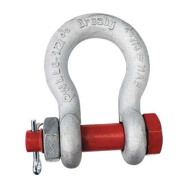 Crosby Shackle,7/8 in.,13,000 lb.,Bolt Pin 1019533