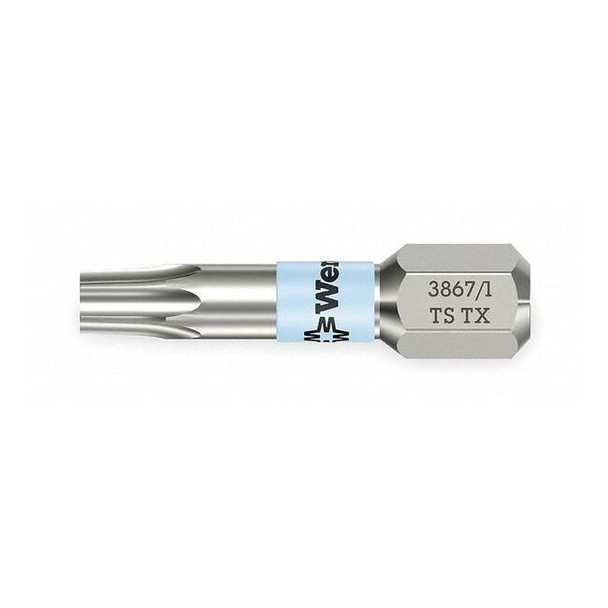 Wera Torsion Bit, SAE, 1/4", Hex, T30, 1", SS 05071037001