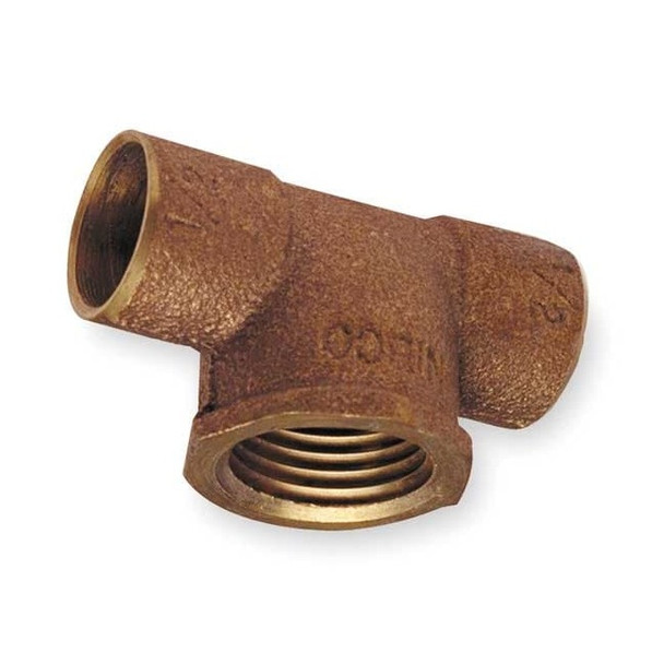 Nibco Tee,Bronze,Cup3/4",Cup3/4",FNPT1/2" 712RLF-343412