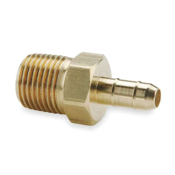 Parker Straight, Brass, Barbed 1/2", MNPT 1/4" 28-8-4