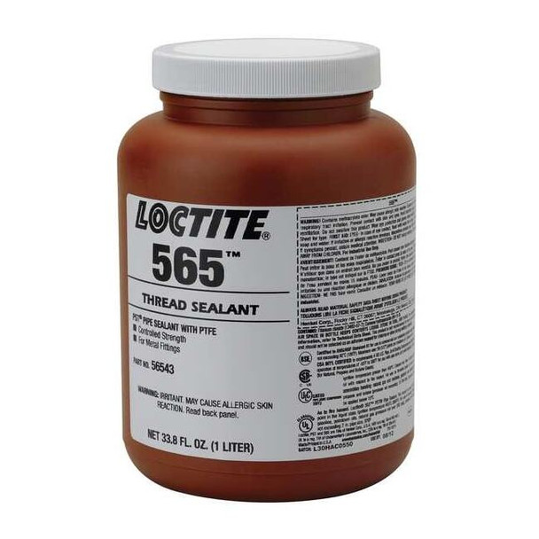 Loctite Pipe Thread Sealant 33.8 fl oz, Bottle, 565, Off-White, Paste 234440