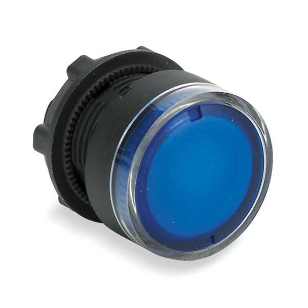 Push Button Operator, Flush, Momentary Action, Push Release, Illuminated, Blue