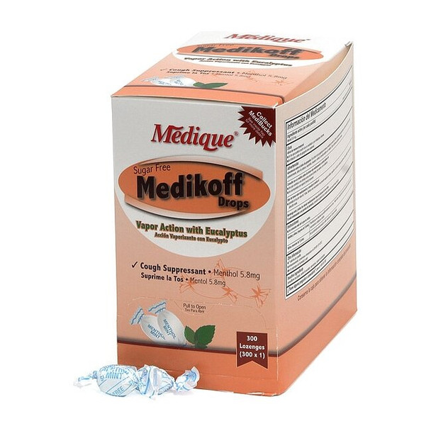 Medique Cough Drop,Menthol,5.8mg,Menthol,PK300 10903