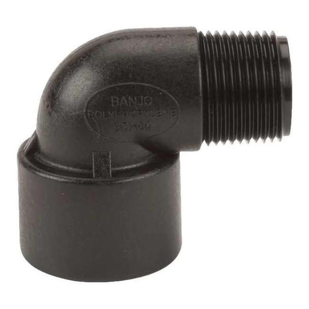 90 Degree Street Elbow, Polypropylene, 3/4", Schedule 80, 300 psi Max Pressure