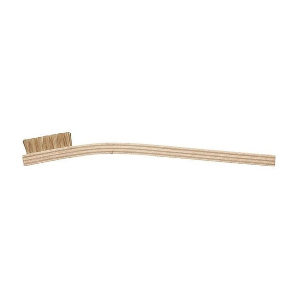 1/4 in W Utility Brush, Medium, 7 3/4 in L Handle, 1 3/8 in L Brush, Brown, Wood