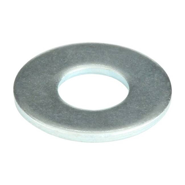 Flat Washer, For Screw Size 3/16" ,Steel Zinc Plated Finish, 100 PK