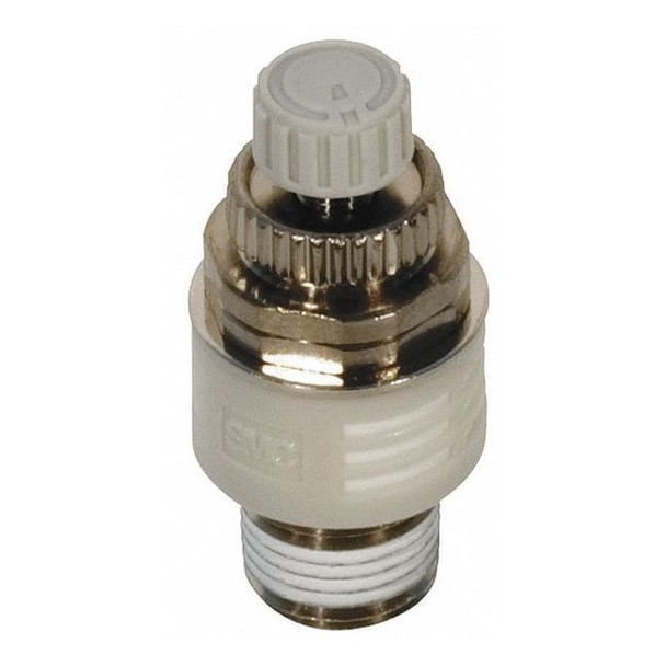 Smc Exhaust Port Flow Control,145 psi,1/2 in ASN2-N04-S