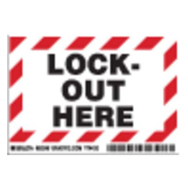 Brady Machine/Equipment Label,English,PK5, 86245 86245