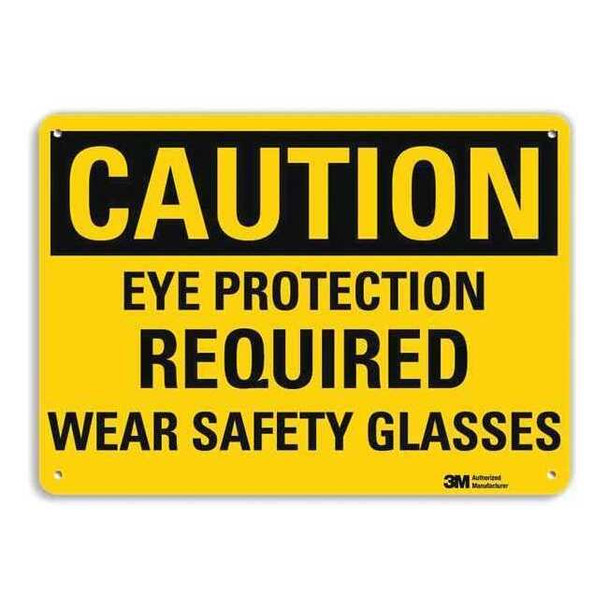 Safety Sign, 7 in Height, 10 in Width, Aluminum, Vertical Rectangle, English