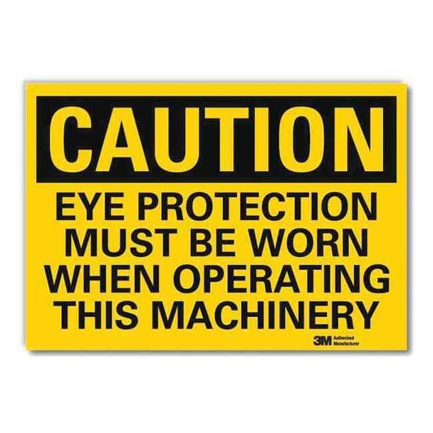 Lyle Safety Sign, 7 in W, 5 in H, Reflective Sheeting, Yellow U4-1282-RD_7X5