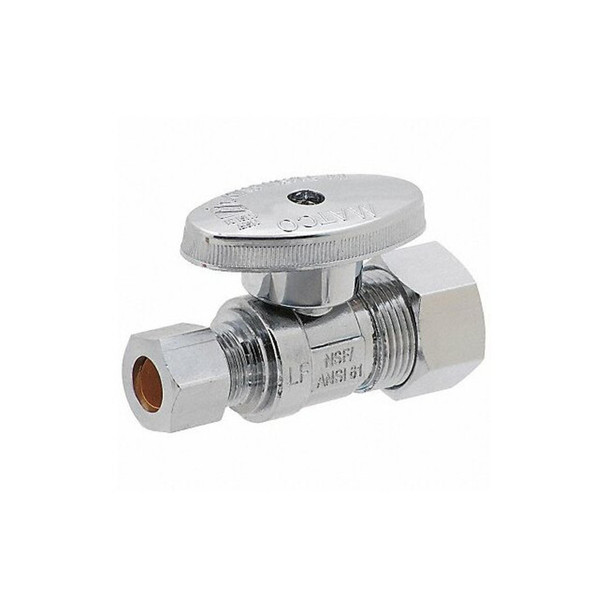 Manufacturer Varies 1/4-Turn Stop,Straight,5/8 Inx3/8 In 26-1014LF