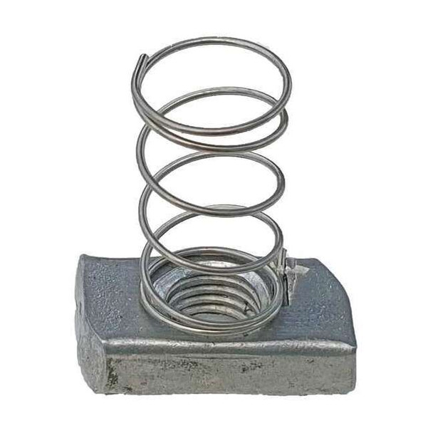 Manufacturer Varies Spring Nut,304 SS,Overall W 3/4in,PK25 V200 3/8S2