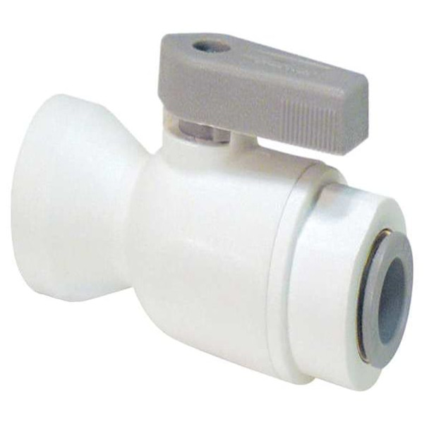 Parker Manual 2-Way Ball Valve,Push,Polypro LFPP4VFC4