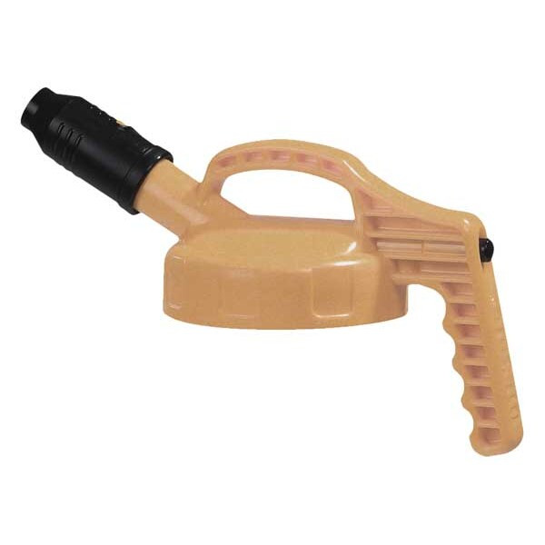 Oil Safe Stumpy Spout Lid,w/1 In Outlet,Beige 100500