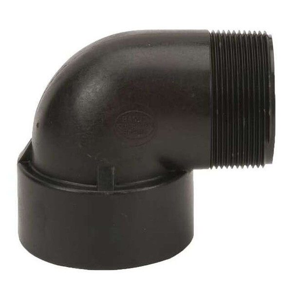 90 Degree Street Elbow, Polypropylene, 2", Schedule 80, 300 psi Max Pressure
