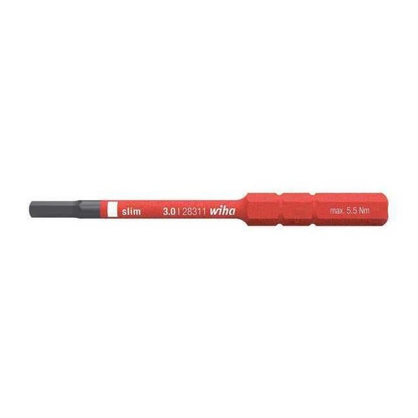Wiha Screwdriver Blade,1/8" Hex Shank Size 28332