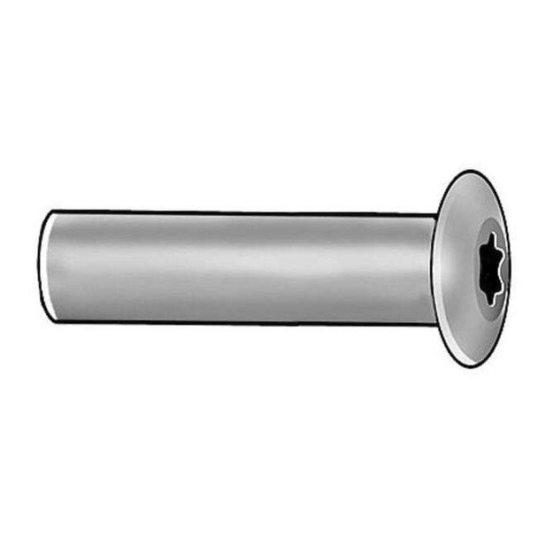 Arch Barrel, #10-24, 1 in Brl Lg, 1/4 in Brl Dia, Stainless Steel Plain