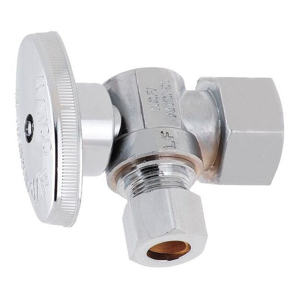 Manufacturer Varies Water Supply Stop,Brass,1/4-Turn,1/2" 26-1003LF