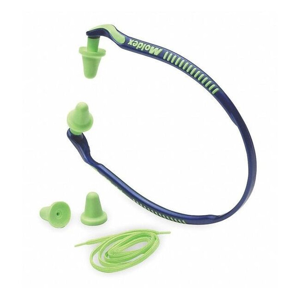 Moldex Jazzband Reusable Foam Ear Plugs, Bell Shape, 25 dB, Green 6506
