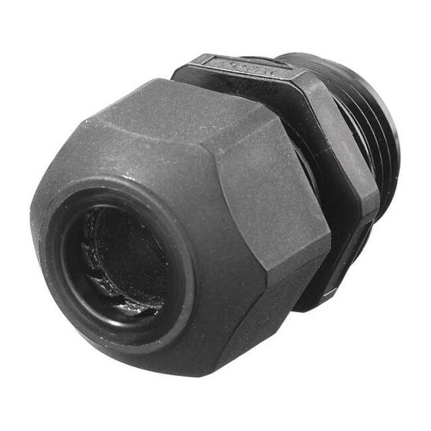 Hubbell Wiring Device-Kellems Cable Connector,1 In,Straight,Black SEC100BA