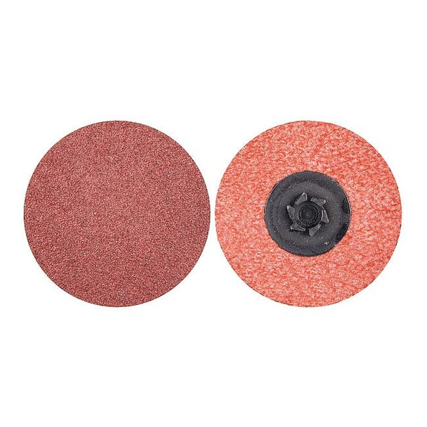 Norton Abrasives Quick Change Disc, AlO, 2in, 150G, TP, PK100 69957399781