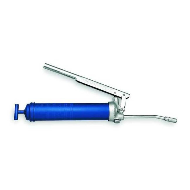 Lever Grease Gun Handle, Rigid Pipe, 28 Strokes per oz, 16 oz Bulk Capacity
