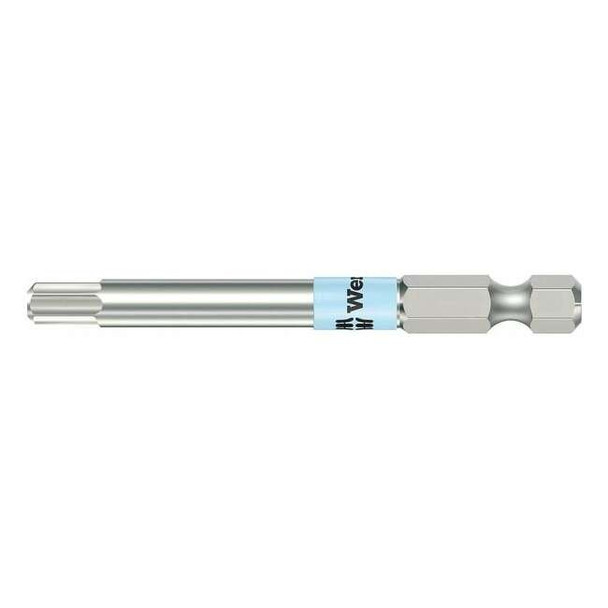 Wera Power Bit, Metric, 1/4", Hex, 6mm, 3-1/2", SS 05071104001