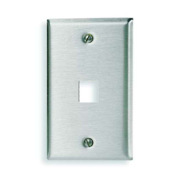 Hubbell Premise Wiring Faceplate,1 Port SSF11