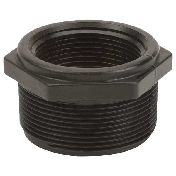 Reducing Bushing, Polypropylene, 2" x 1-1/2", Schedule 80, 300 psi Max Pressure