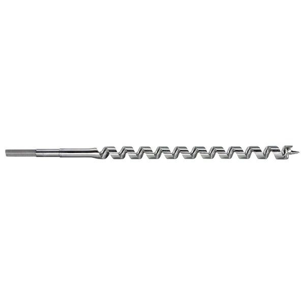 Irwin Auger Drill,13/16in,Carbon Steel 47013