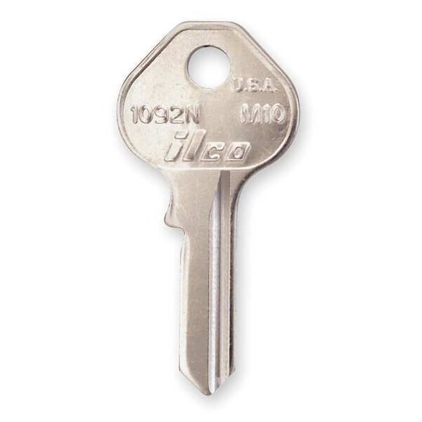 Kaba Ilco Key Blank,Brass,Type M10,4 Pin,PK10 1092N-M10