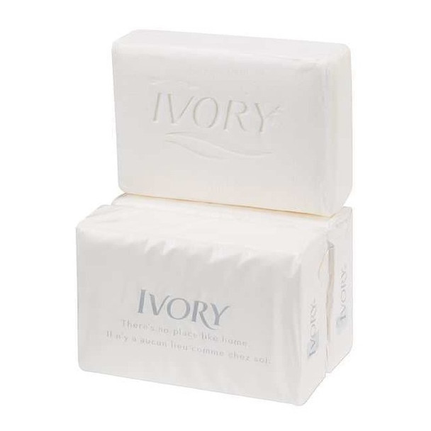 Ivory Body Soap, Fragrance Free, White, 3.1 oz, Deodorizing, Wrapped 12364