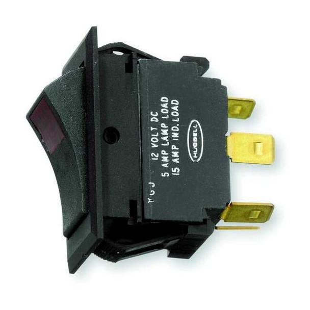 Hubbell Wiring Device-Kellems Lighted Rocker Switch,SPDT,5 Connections MR123LRSP