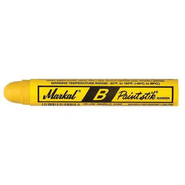 Markal Paint Crayon, Large Tip, Yellow Color Family, 12 PK 80221